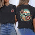 Women's Floral Beach Sunset T Shirt Short Sleeve Vacation Top for Summer Beach Lover Casual Wear